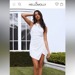 Hello Molly white halter dress